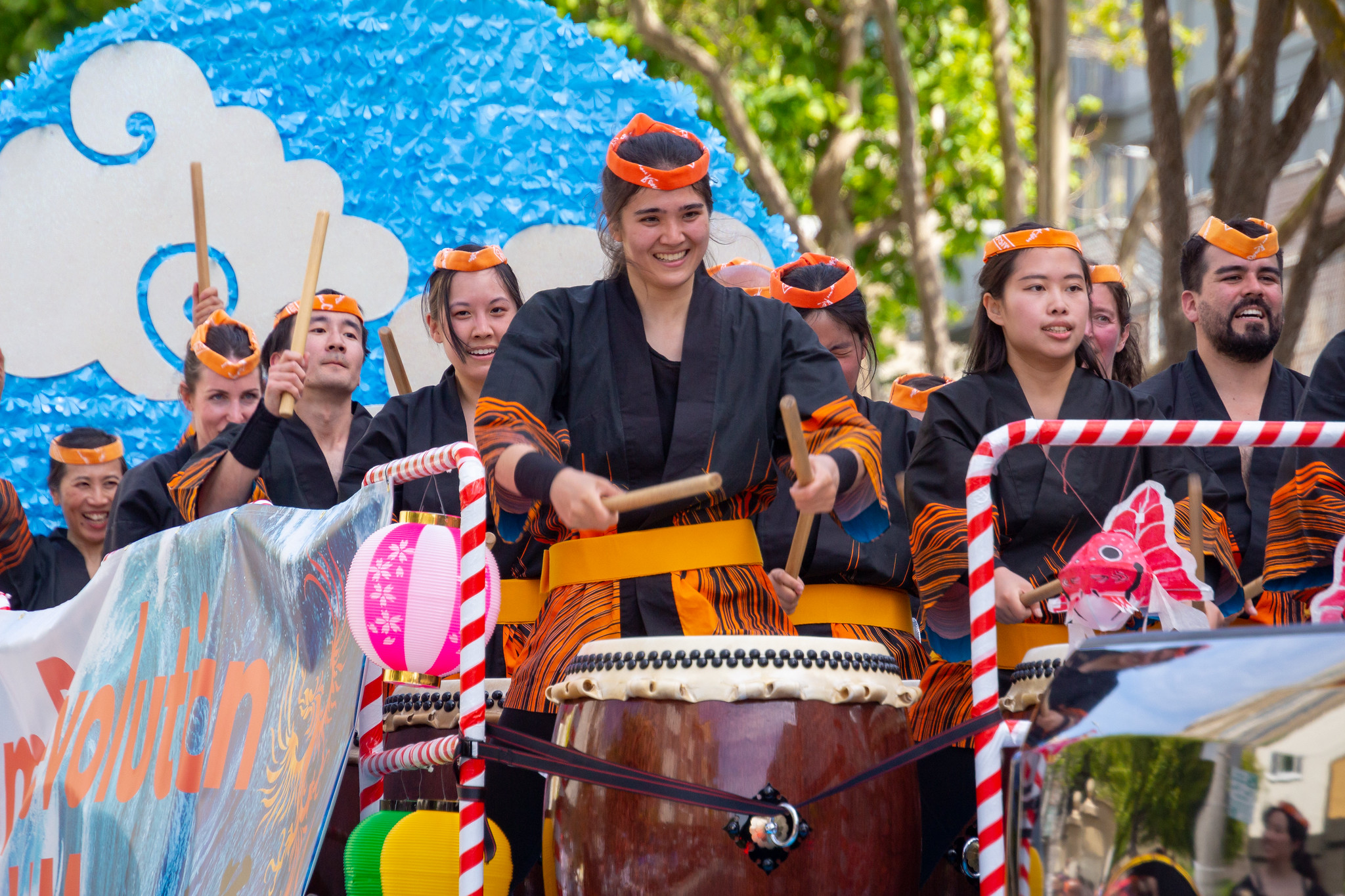 Drum Revolution at the Cherry Blossom Festival